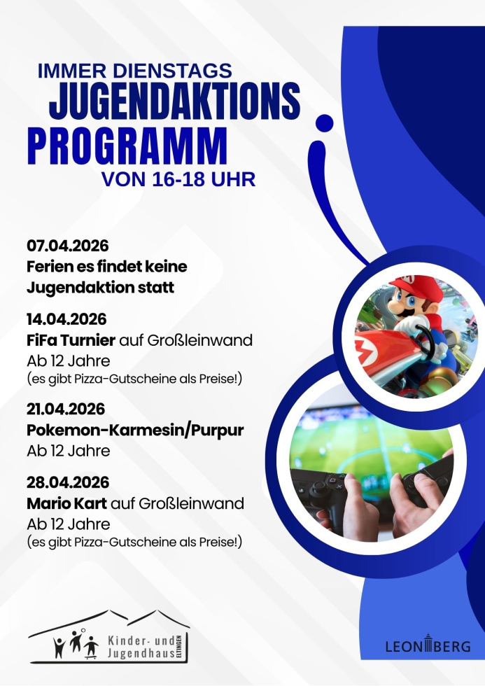 Jeden Dienstag - Jugendaktionsprogramm Februar