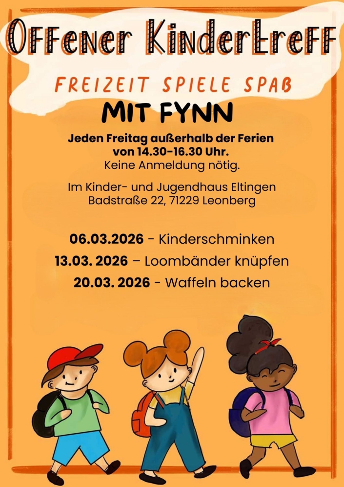 Jeden Freitag - Offener Kindertreff