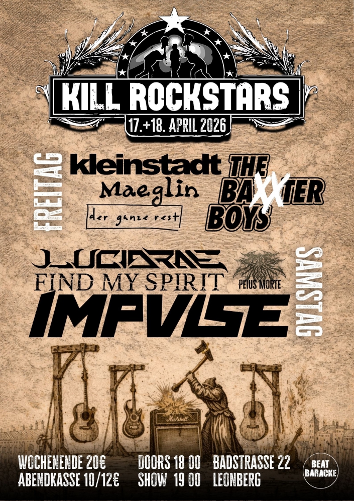 17. & 18.04.2026 - Kill Rockstars Festival